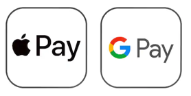 Now accepting Google Pay and Apple Pay