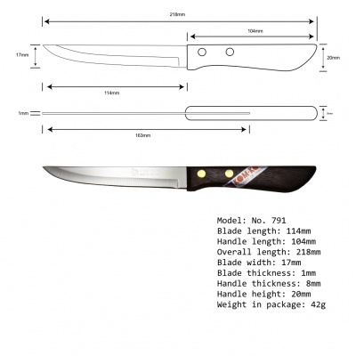 Kom-Kom Brand essential 3 knife set