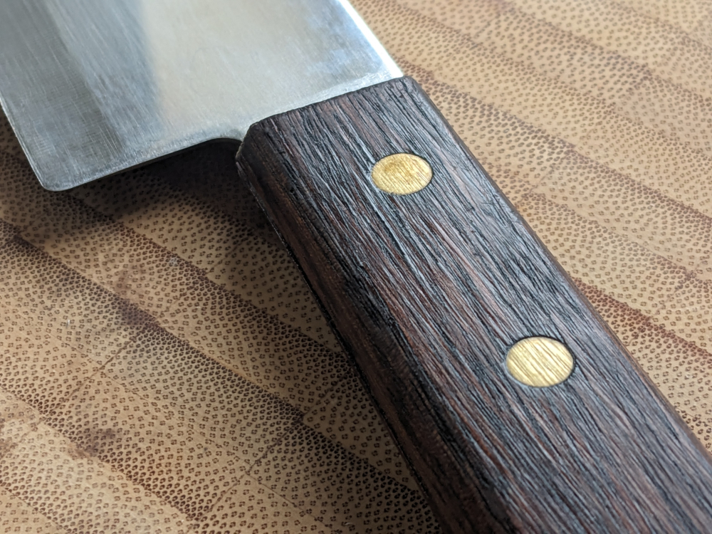 oiled knife handle