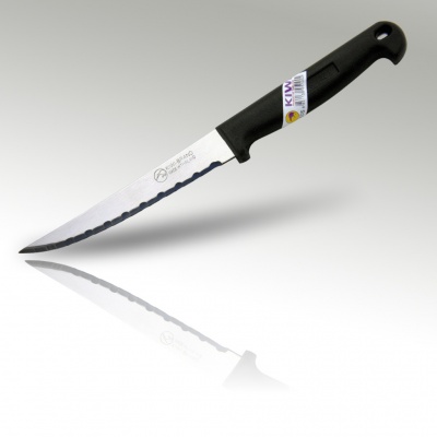 5 Inch Double Serration Knife Plastic Handle
