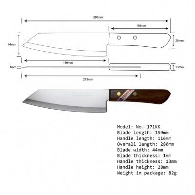 Kom-Kom Brand essential 3 knife set