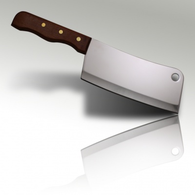 6.5'' Cleaver Knife Wood Handle