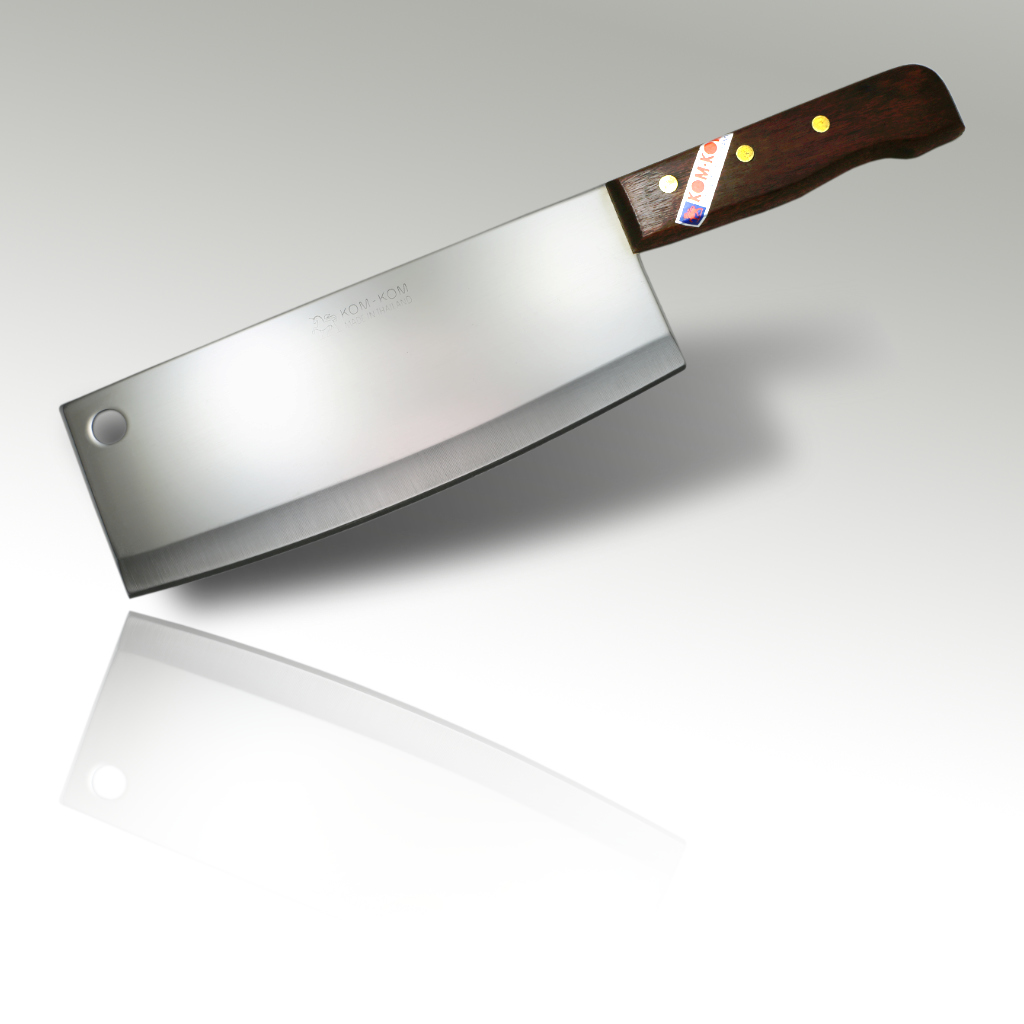 8.5" Chinese Cleaver Knife Wood Handle chopchopchop.co.uk