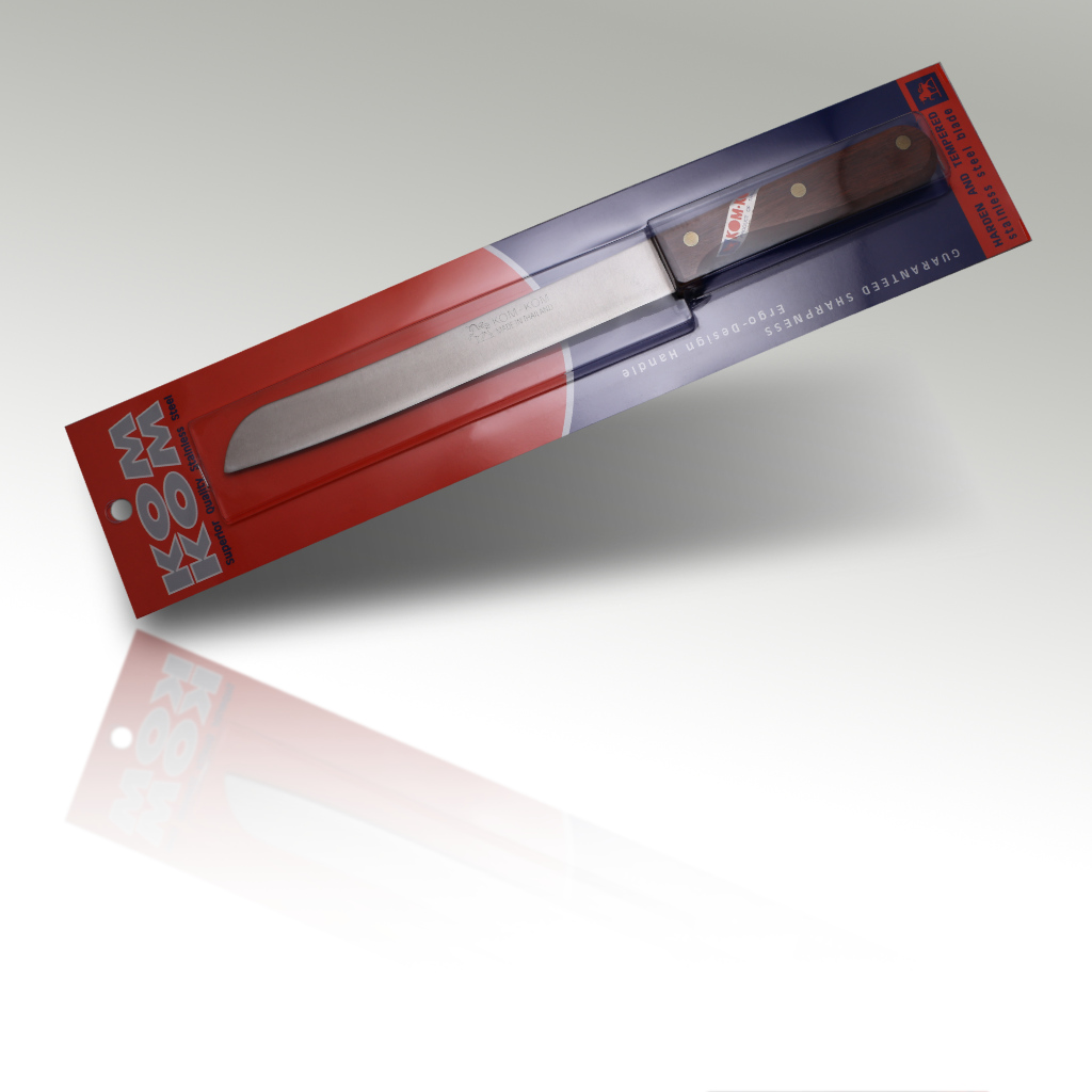 8" Cake Knife Wood Handle chopchopchop.co.uk