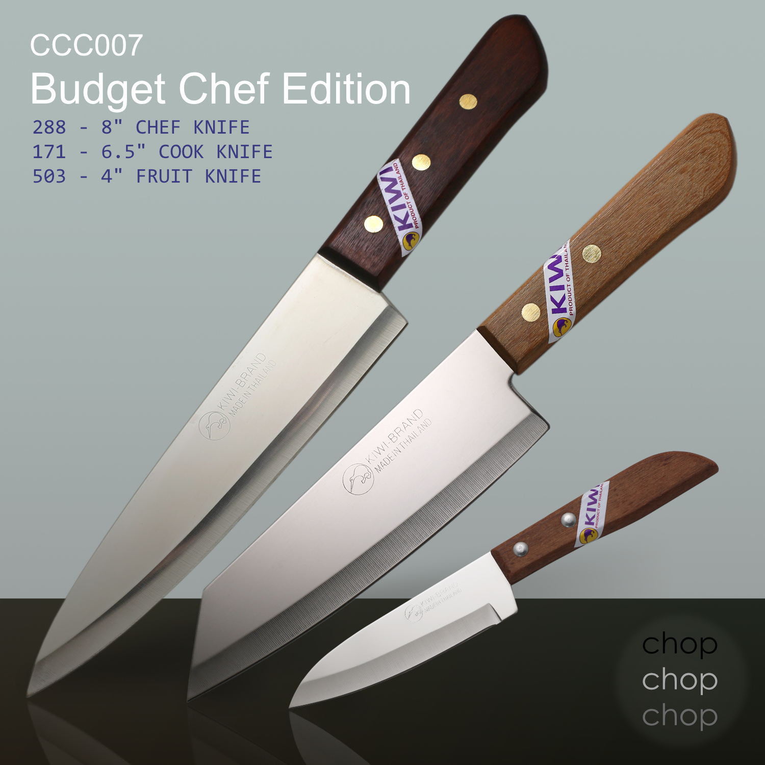 kanako,s shop Kiwi Brand 3 Knife Deal – Budget Chef Edition | ChopChopChop