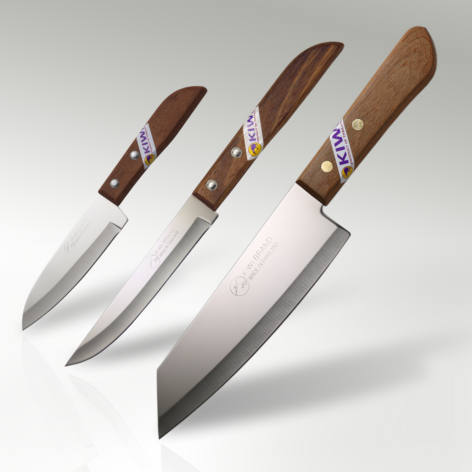 3 PC Kiwi Stainless Steel Kitchen Knife - 503